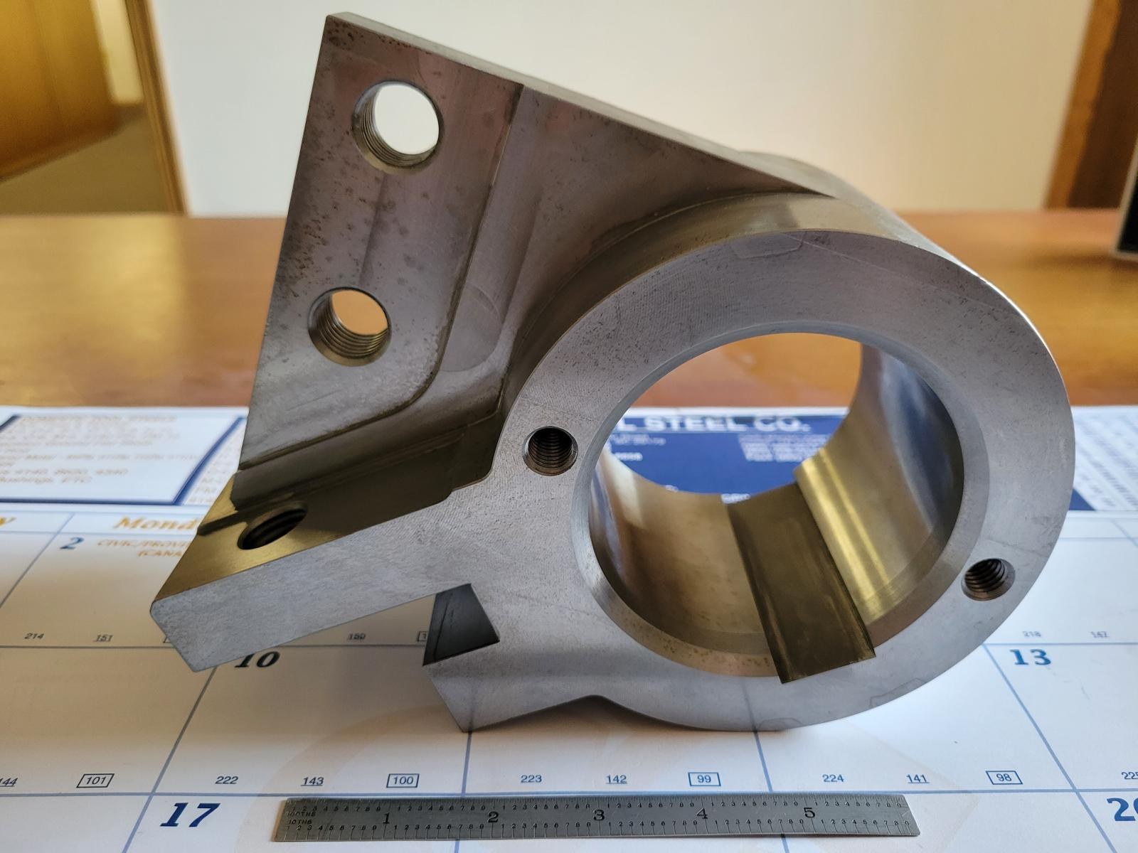Machined bracket, alternate angle