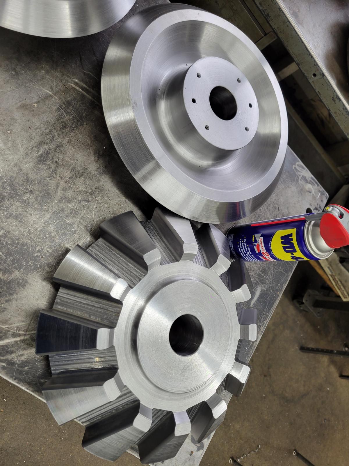 Machined discs and gear-style components
