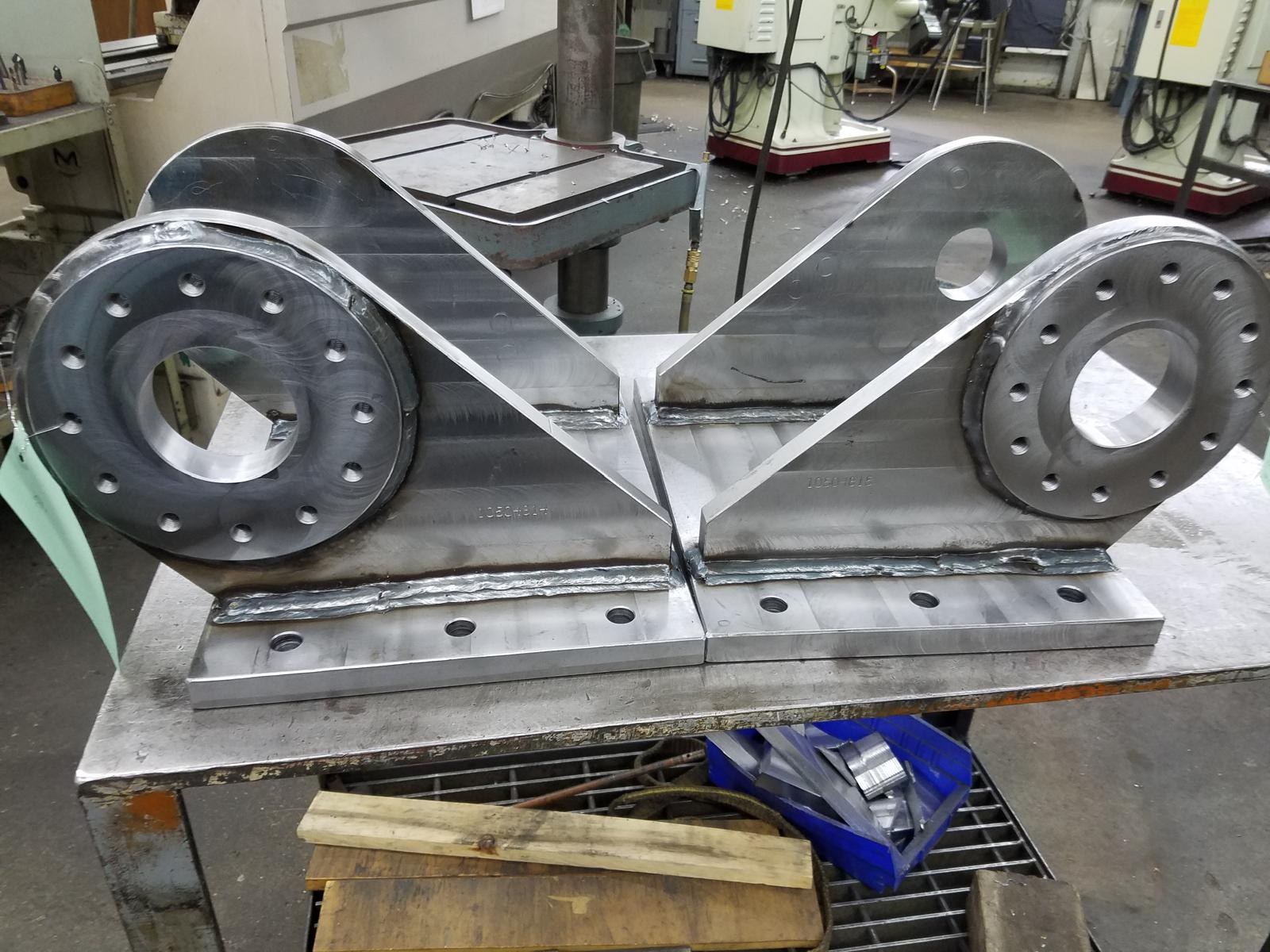 Fabricated and machined welded assemblies